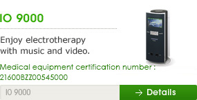 IO 9000 - Enjoy electrotherapy with music and video.